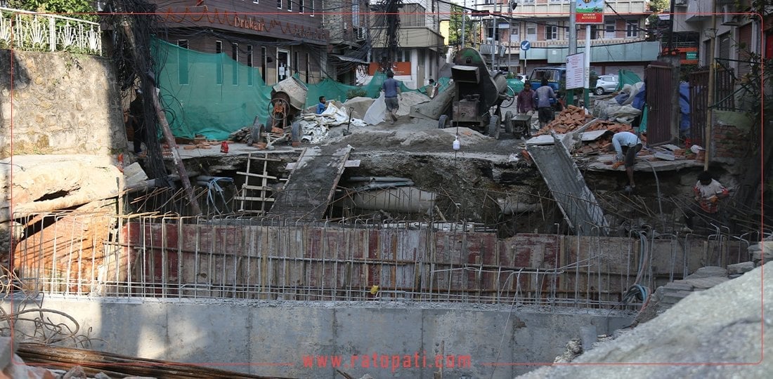 In pictures: Construction work begins to rebuild road collapsed into Tukucha river