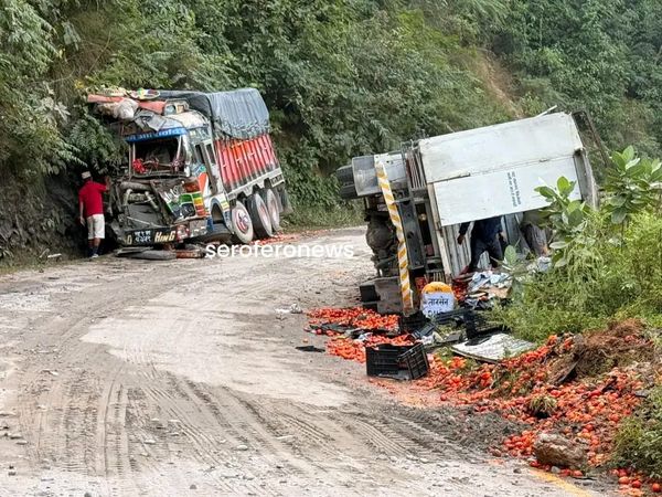 One dead, another injured as two trucks collide in Palpa