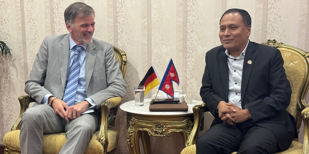German Ambassador pays courtesy call on Minister Ghising