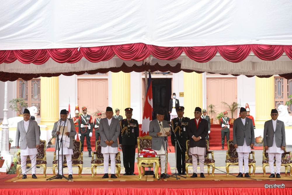 IN PICS: Yadav sworn in as Nepal’s new vice president