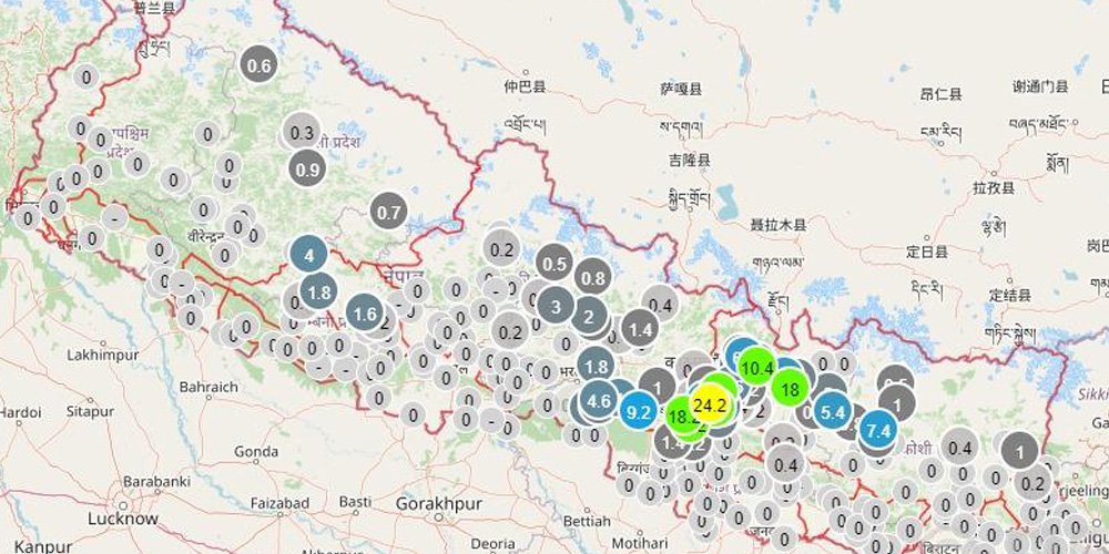 Heavy rainfall likely in Koshi, Bagmati, Gandaki and Sudurpaschim provinces