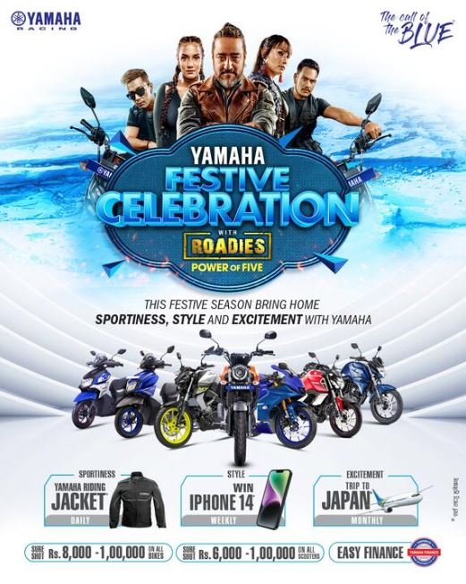 Yamaha introduces 'Festive Celebration with Roadies Power of Five' scheme